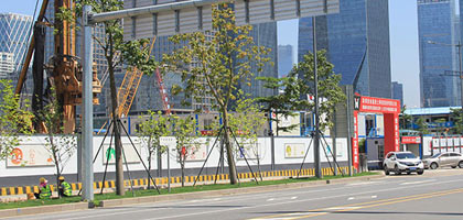 市政施工围挡标准要求？，深圳简易新型围挡-惠州钢结构围挡-中小型钢结构生产销售厂家